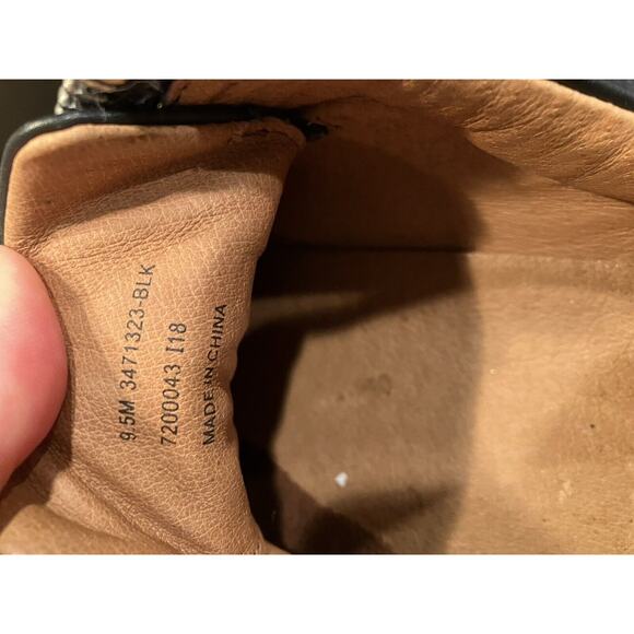 Frye Lena Zip Low Top Black Leather Zipper Sneaker Platform Shoes US W’s 9.5 - Picture 5 of 8